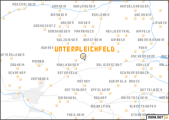 map of Unterpleichfeld