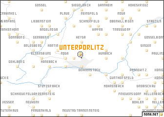 map of Unterpörlitz