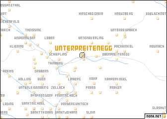 map of Unterpreitenegg