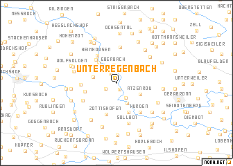 map of Unterregenbach