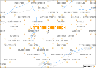 map of Unterreichenbach