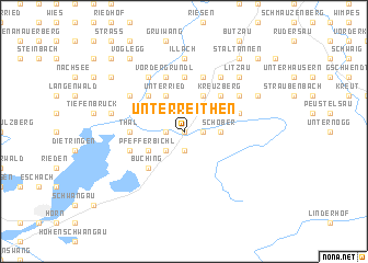 map of Unterreithen