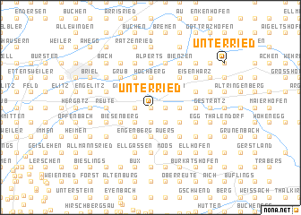 map of Unterried