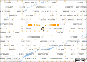 map of Unterröhrenbach