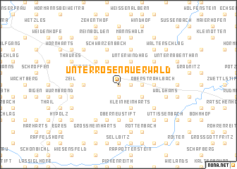 map of Unterrosenauerwald