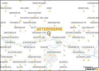 map of Unterrosphe