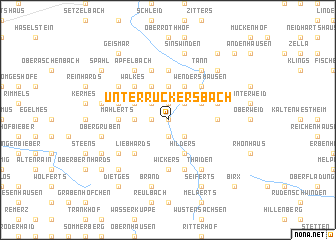 map of Unterrückersbach