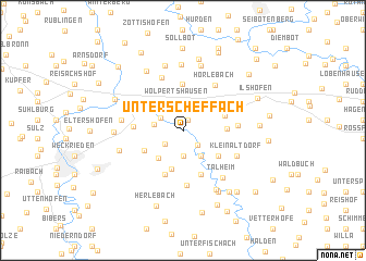 map of Unterscheffach
