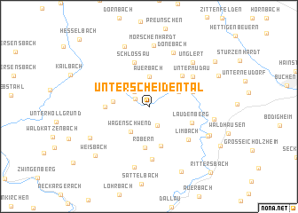 map of Unterscheidental