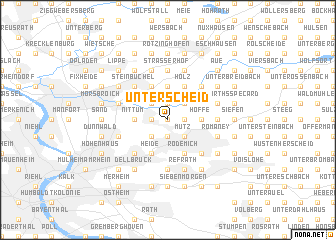 map of Unterscheid