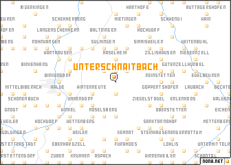 map of Unterschnaitbach