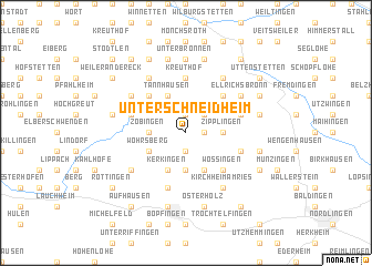 map of Unterschneidheim