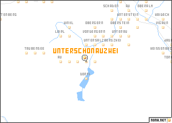 map of Unterschönau Zwei