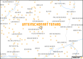 map of Unter Schönmattenwag