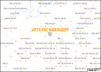 map of Unterschwandorf