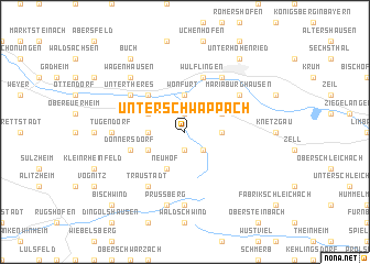 map of Unterschwappach