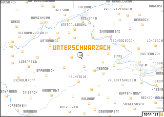 map of Unterschwarzach