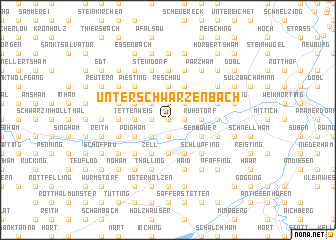 map of Unterschwärzenbach