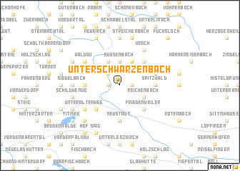 map of Unterschwärzenbach