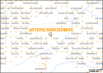 map of Unterschwarzenberg