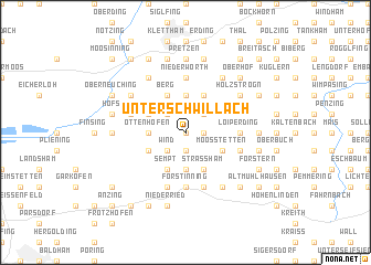 map of Unterschwillach