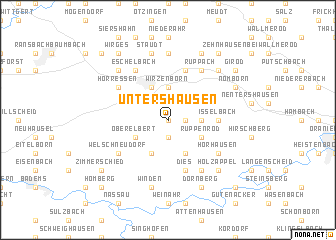 map of Untershausen