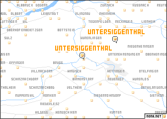 map of Untersiggenthal