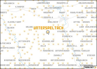 map of Unterspeltach