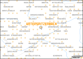 map of Unterspitzenbach