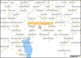 map of Unterstaudach