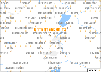 map of Unter Teschnitz