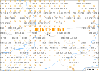 map of Unterthannen