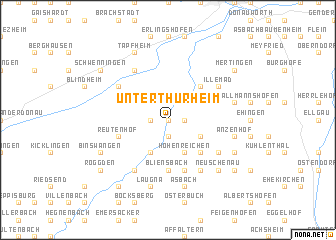map of Unterthürheim
