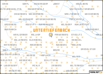 map of Untertiefenbach