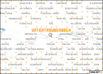 map of Untertraubenbach