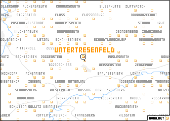 map of Untertresenfeld