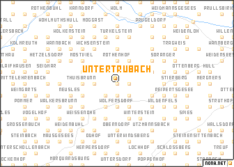 map of Untertrubach