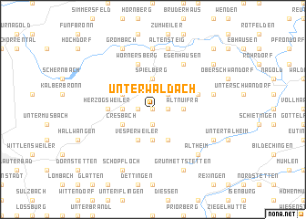 map of Unterwaldach