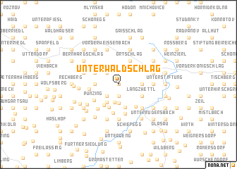 map of Unterwaldschlag