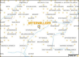 map of Unterwallern