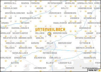 map of Unterweilbach