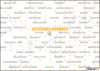 map of Unterweilersbach