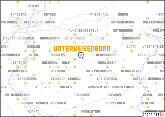 map of Unterweisenborn