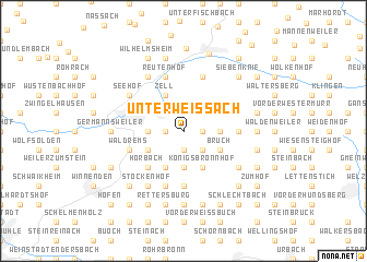 map of Unterweissach