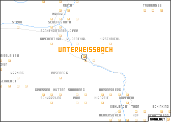 map of Unterweissbach