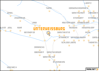 map of Unterweissburg
