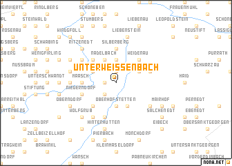map of Unterweissenbach