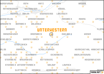 map of Unterwestern