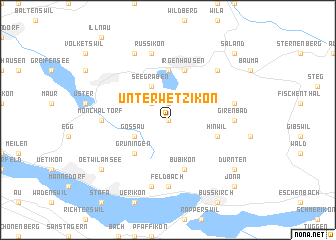 map of Unter-Wetzikon