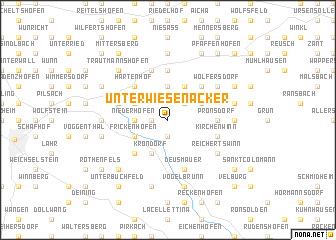 map of Unterwiesenacker